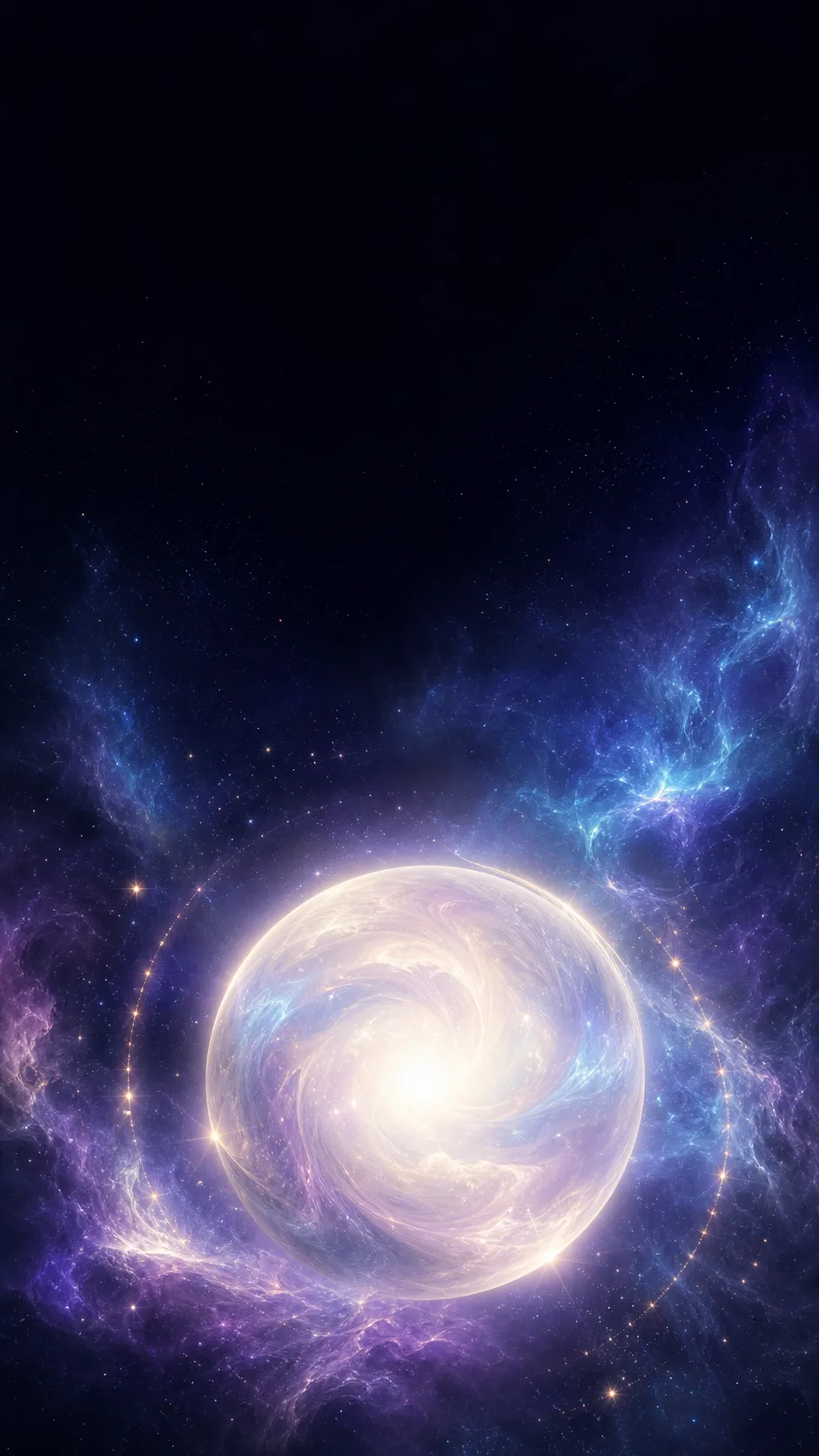 Cosmic Aura pearl phone wallpaper