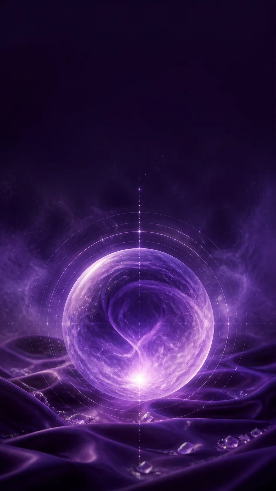 Purple Aura amethyst phone wallpaper