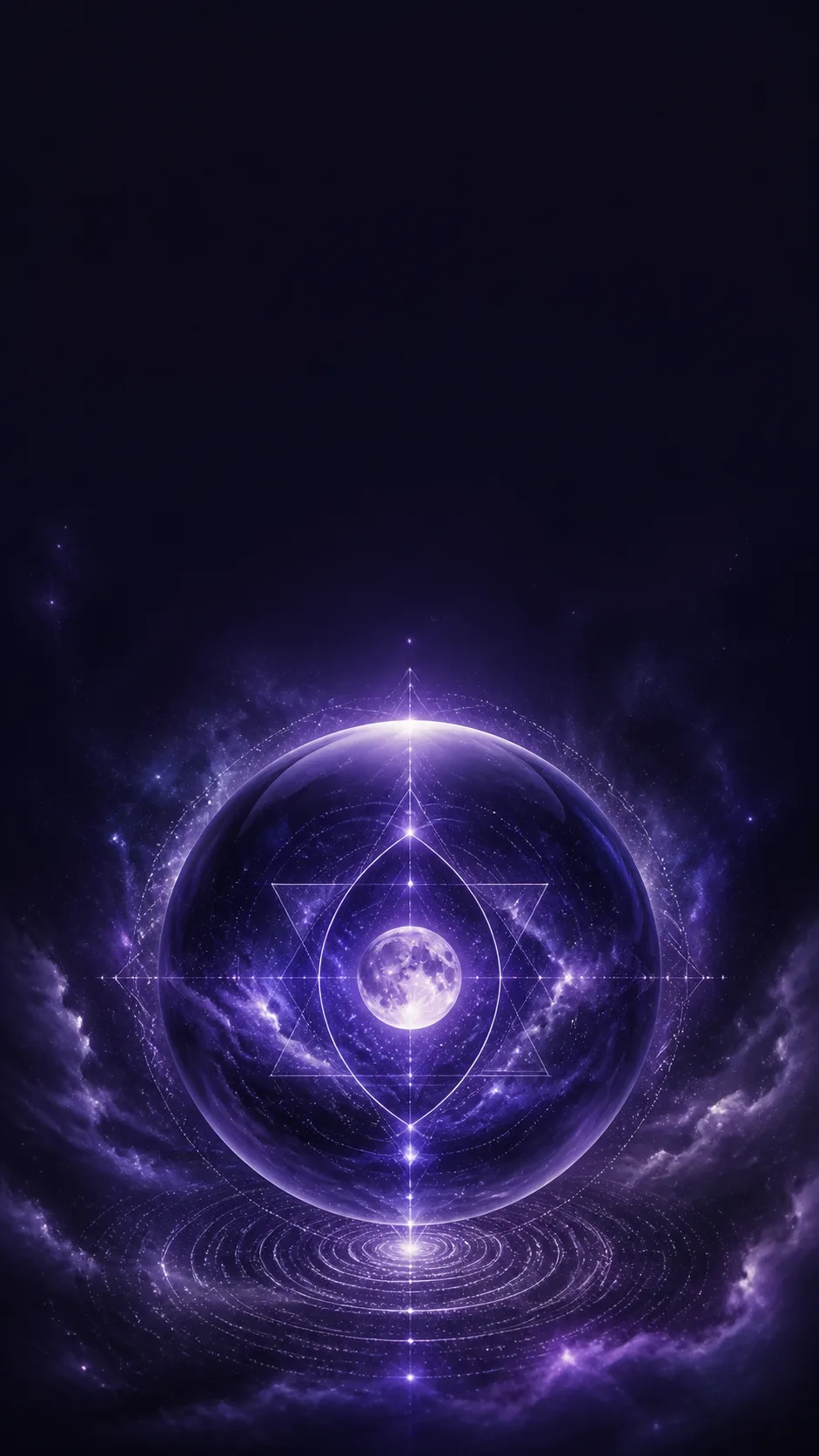 Third Eye chakra indigo phone wallpaper