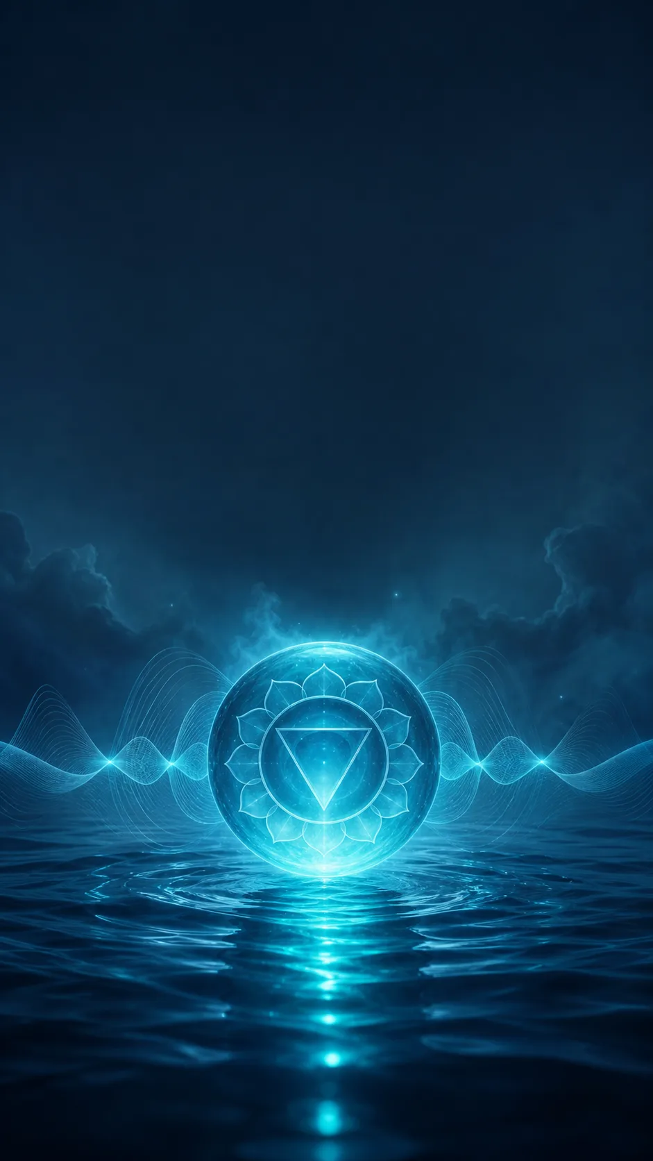 Throat chakra turquoise phone wallpaper